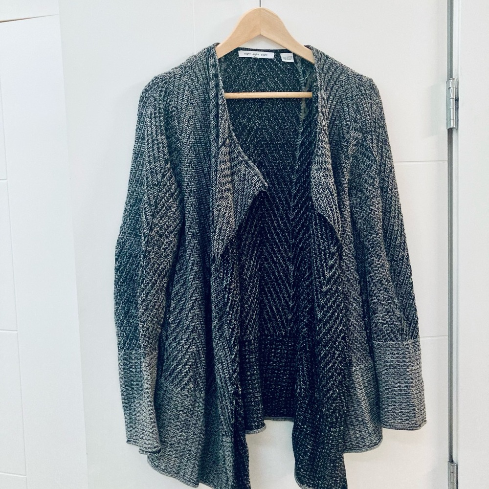Gray Women's Wrap Sweater